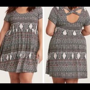 Torrid tribal print dress size 2X
